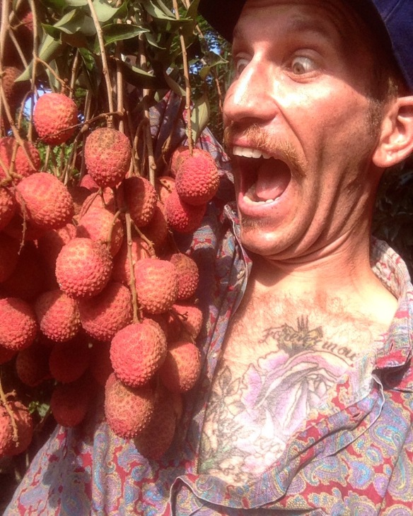 Trying to contain my excitement about litchis