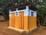 New showers for the maternity ward in a rural clinic, as part of the community water project